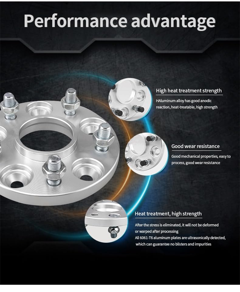 Entretoises de roue 4X108 augmentant la stabilité des Ford Focus