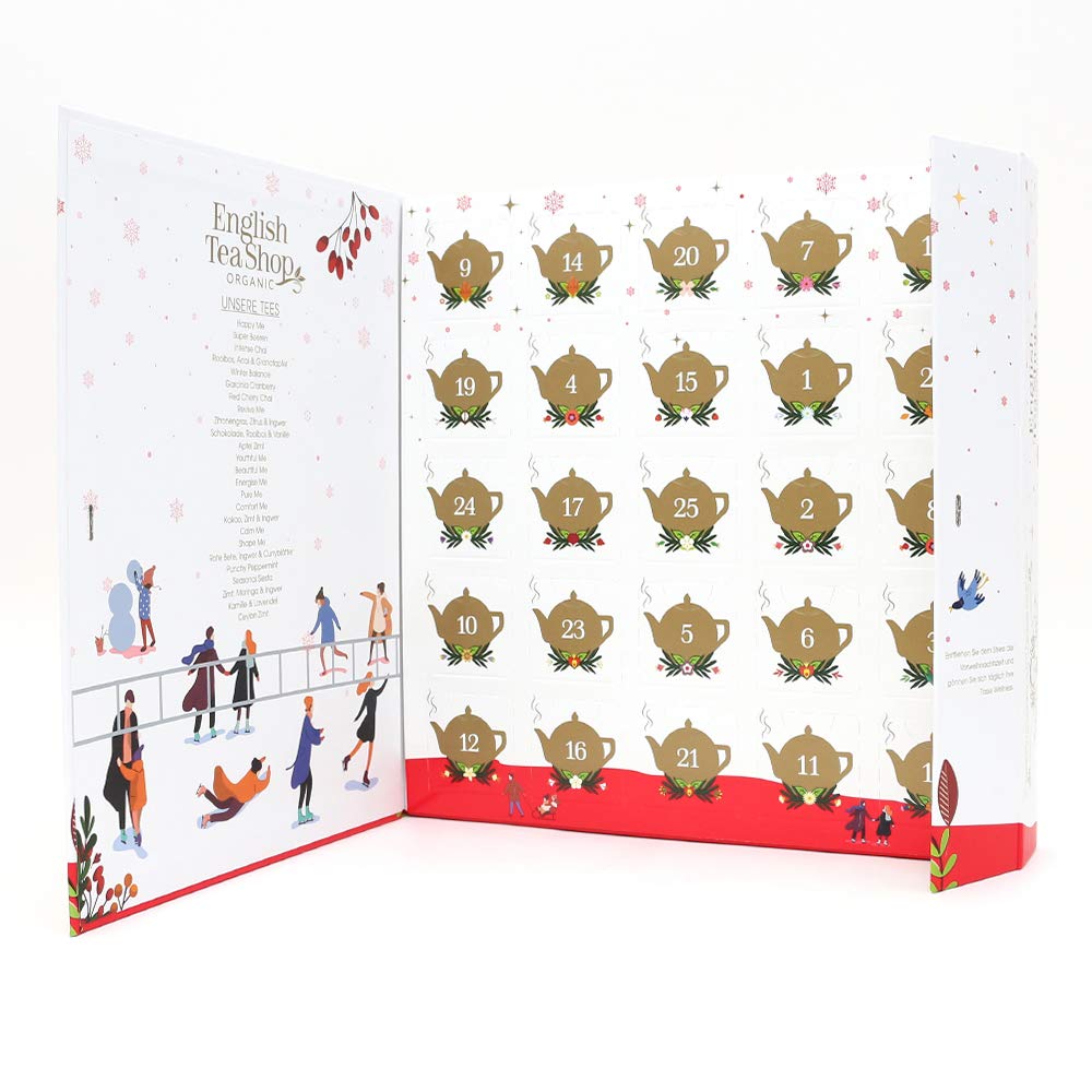 English Tea Shop White Organic Book Style Advent Calender : Amazon