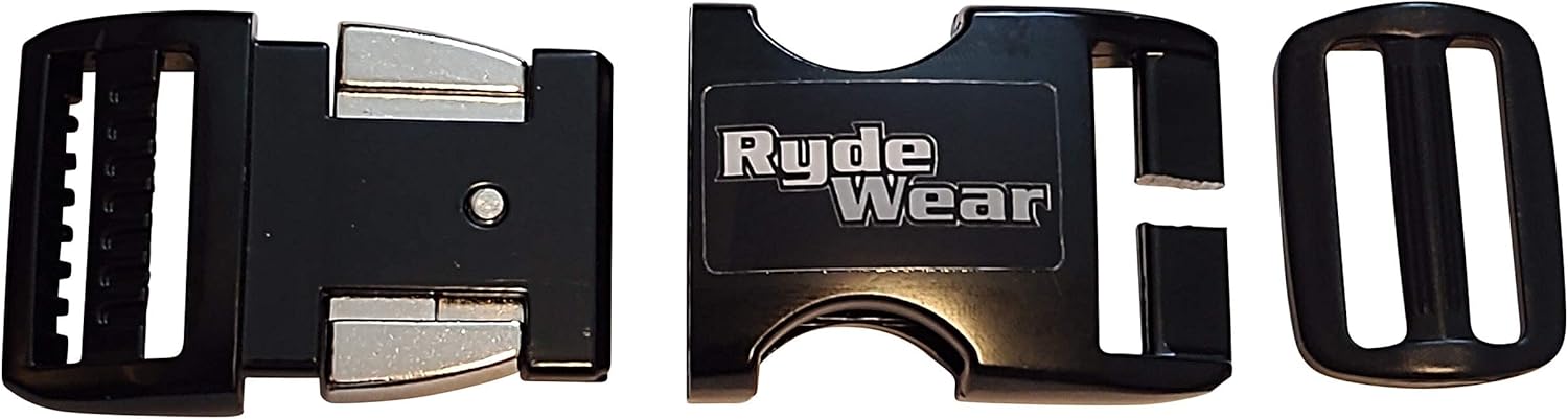 Rydewear Beanie Half Shell Helmet Black Metal Strongest Motorcycle Helmet Quick Release Helmets Chin Strap Buckle