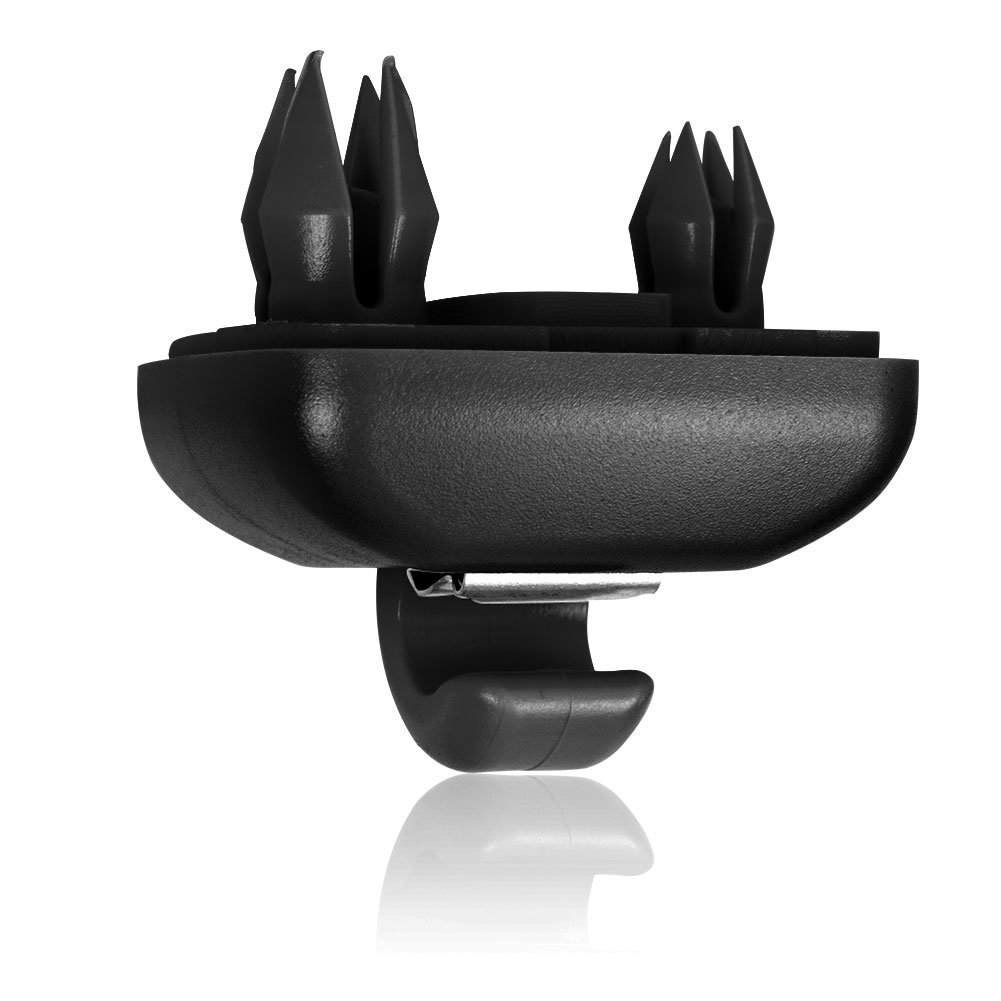 Lot De 2 Crochets Pour Pare-soleil Intérieur - Compatibles Audi A3, A4, A5, A6, Q5, Q3, En Plastique ABS Noir, Référence 8E0 857 562