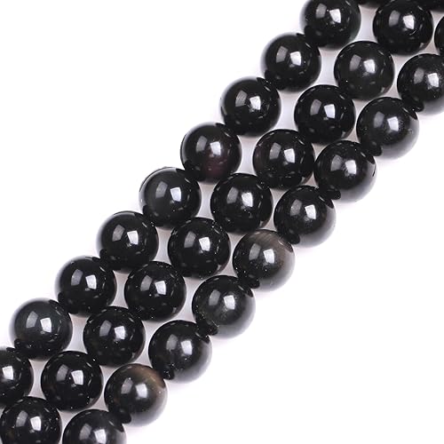 Miniatura 164 de GEM-Inside - Cuentas sueltas de ágata india natural de 0.157 pulgadas (0.157 in) con cuentas redondas de cristal energético para hacer joyas, 15