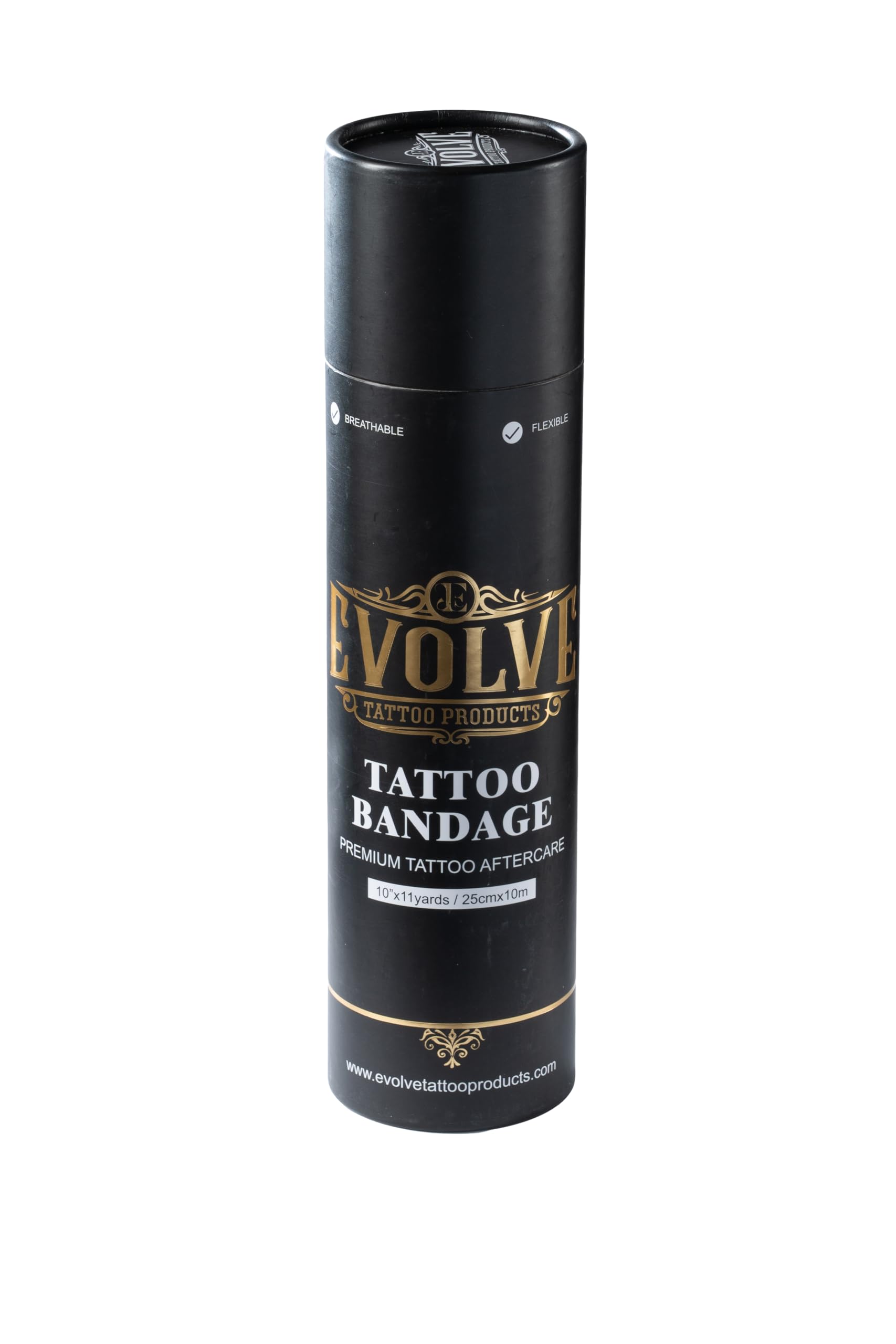 Evolve Tattoo Bandage, Premium Aftercare, 10 x 11 yards, Breathable, Flexible