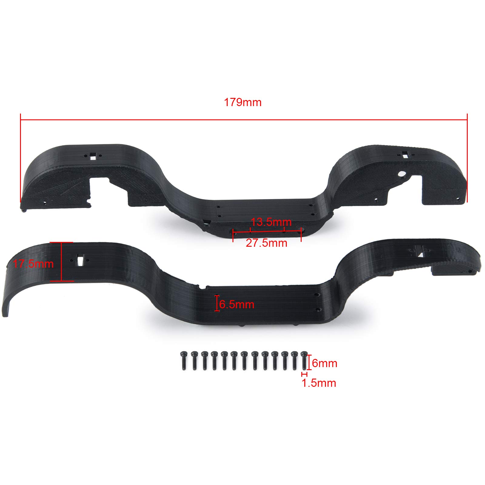 Dilwe Rc Car Fender Flares, Rc Fender Flare Para Axial Scx10