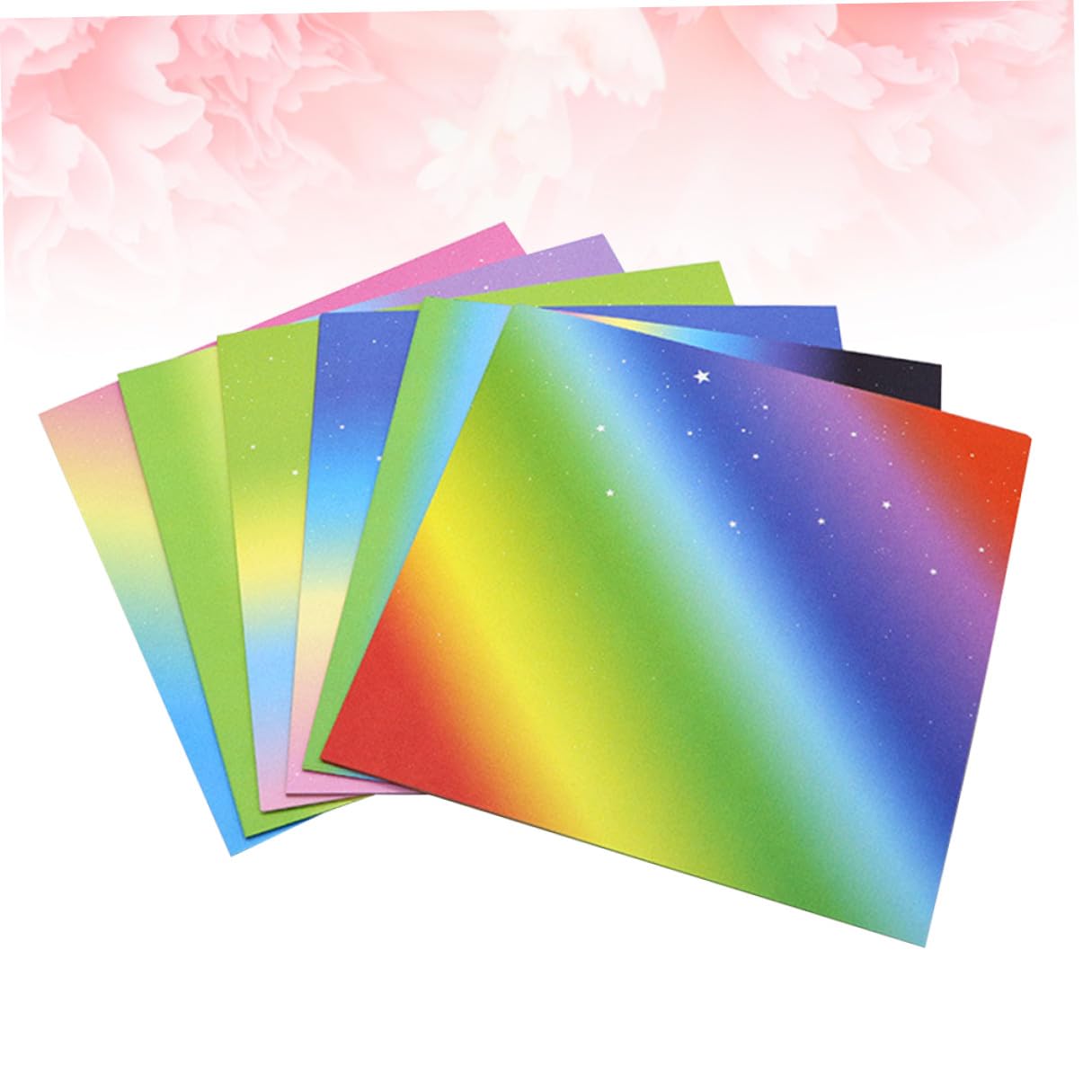 jojofuny 522 Piezas Papel para Papiroflexia Doble Cara con Colores Degradados Papel Cuadrado para Origami Creativo Material Seguro para Manualidades Diy para Adultos