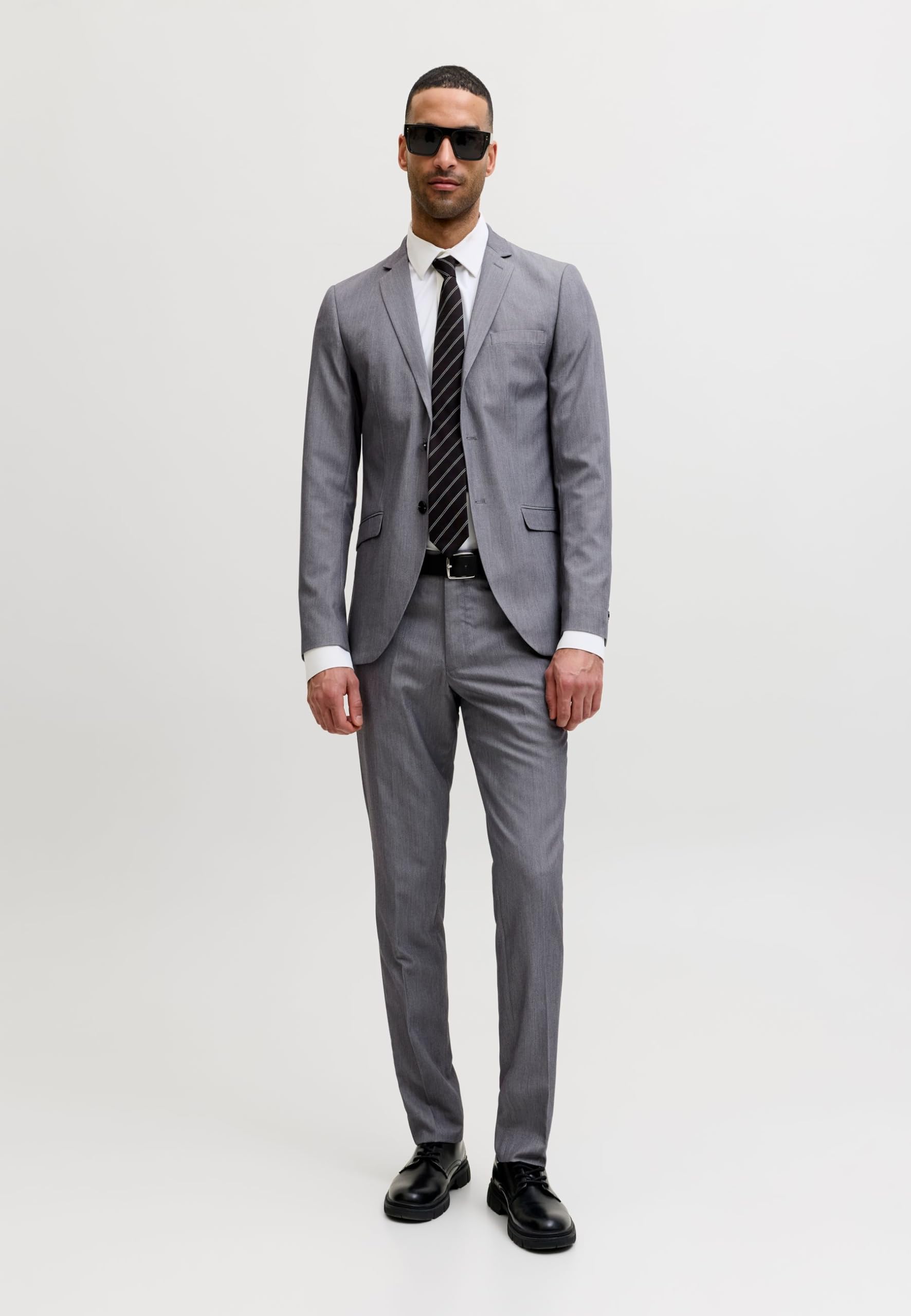 JACK & JONES jprfranco suit noos Garnitur Mężczyźni, jasnoszary melanżowy, 50