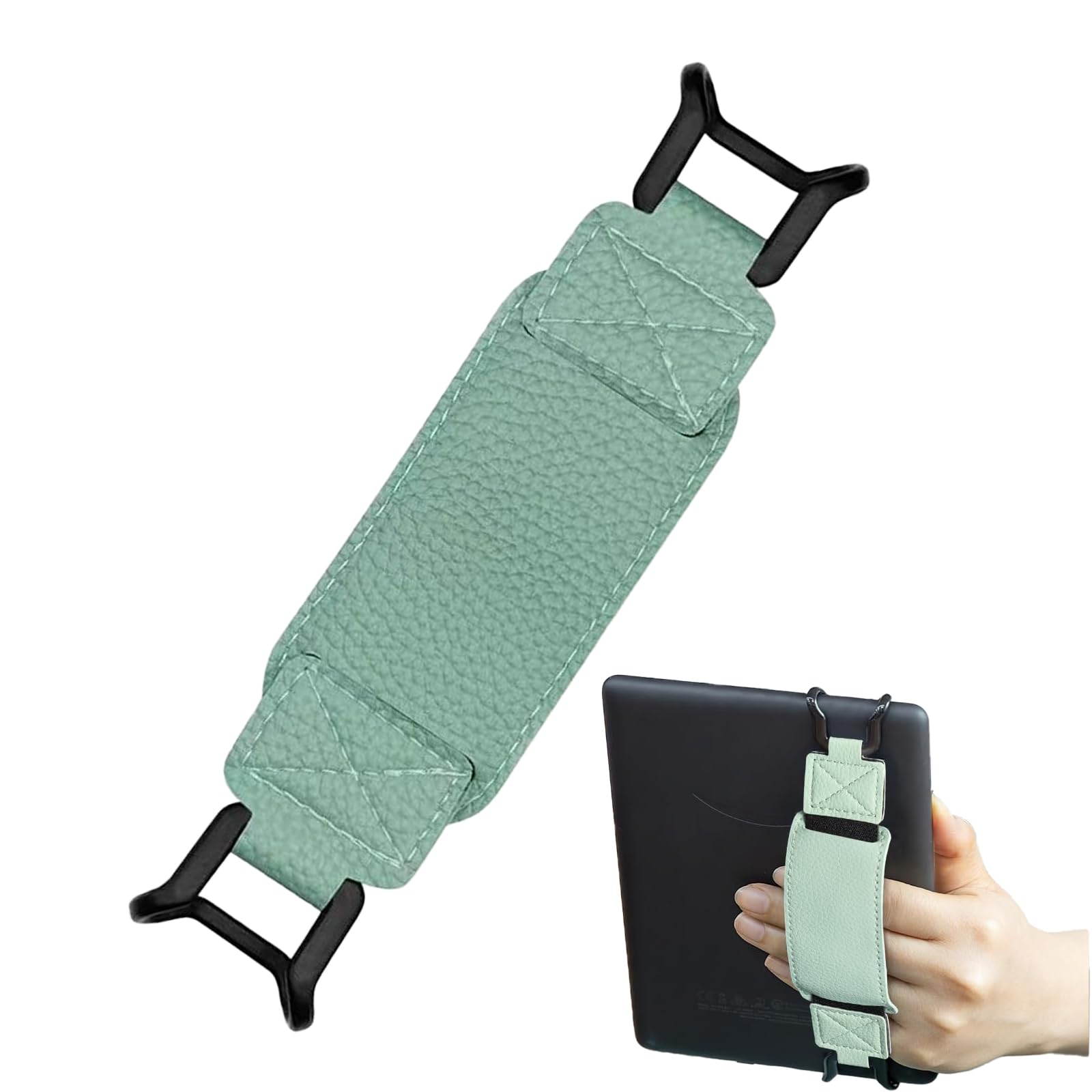 Agarre K/indle,1Pc Correa Antideslizante para Tabletas Correa de Mano para K/indle y Tabletas Soporte Versátil con Agarre para Dedo para Lectores Electrónicos de 6-7.5", Verde Matcha