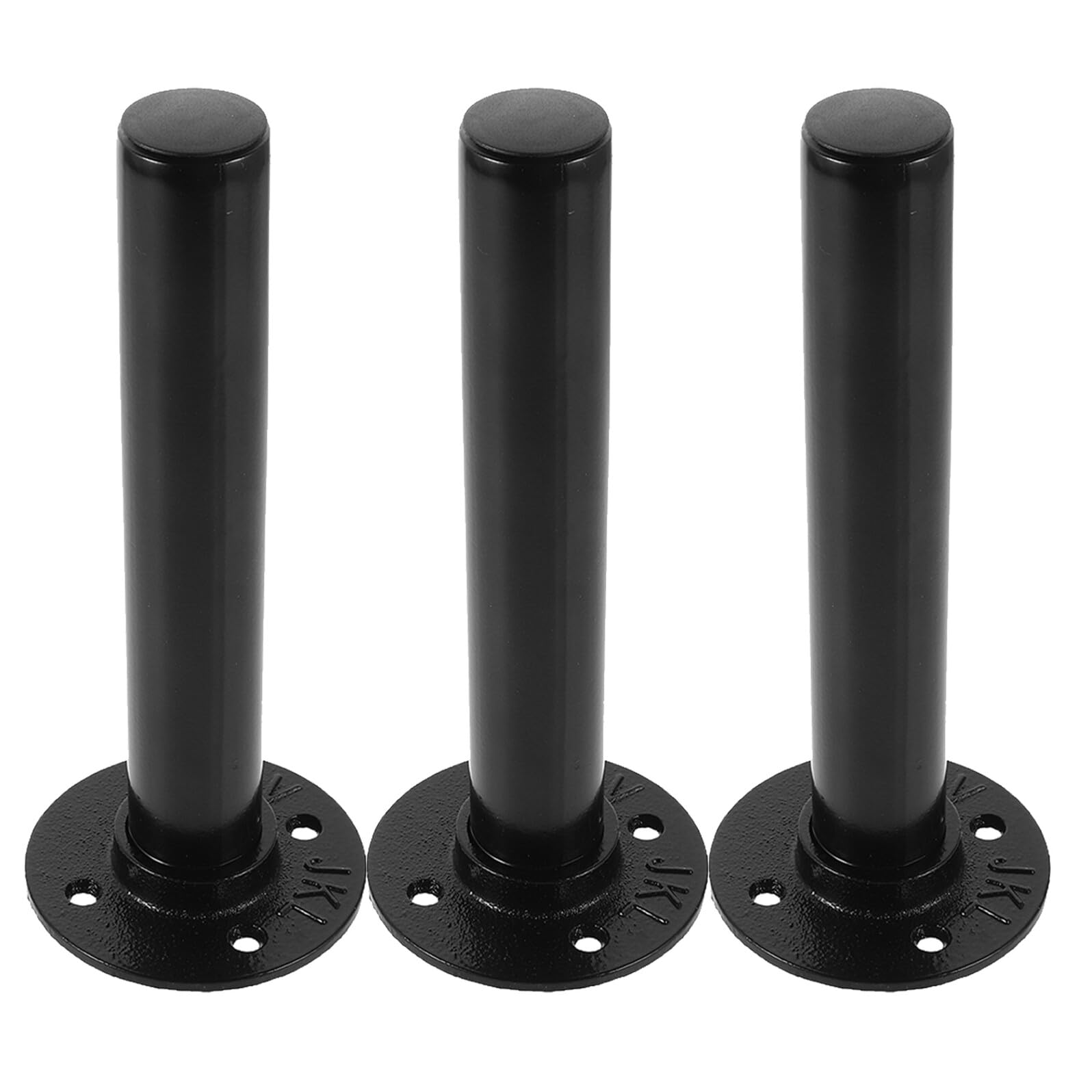 Soporte para Guardar Discos de Pesas de Pared 3 Piezas Negro Hierro | Montaje Seguro, para Entrenamiento de Fuerza y Gimnasio, Estante de Almacenamiento para Placas