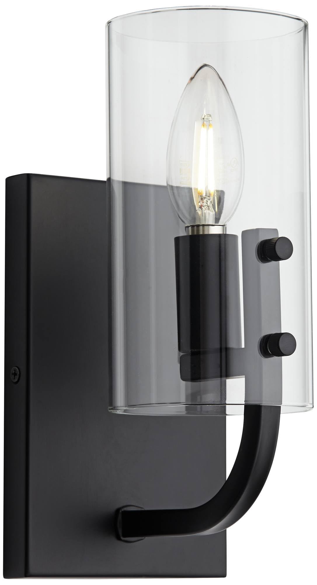 360 LightingSitara 9 1/2" High Matte Black Wall Sconce