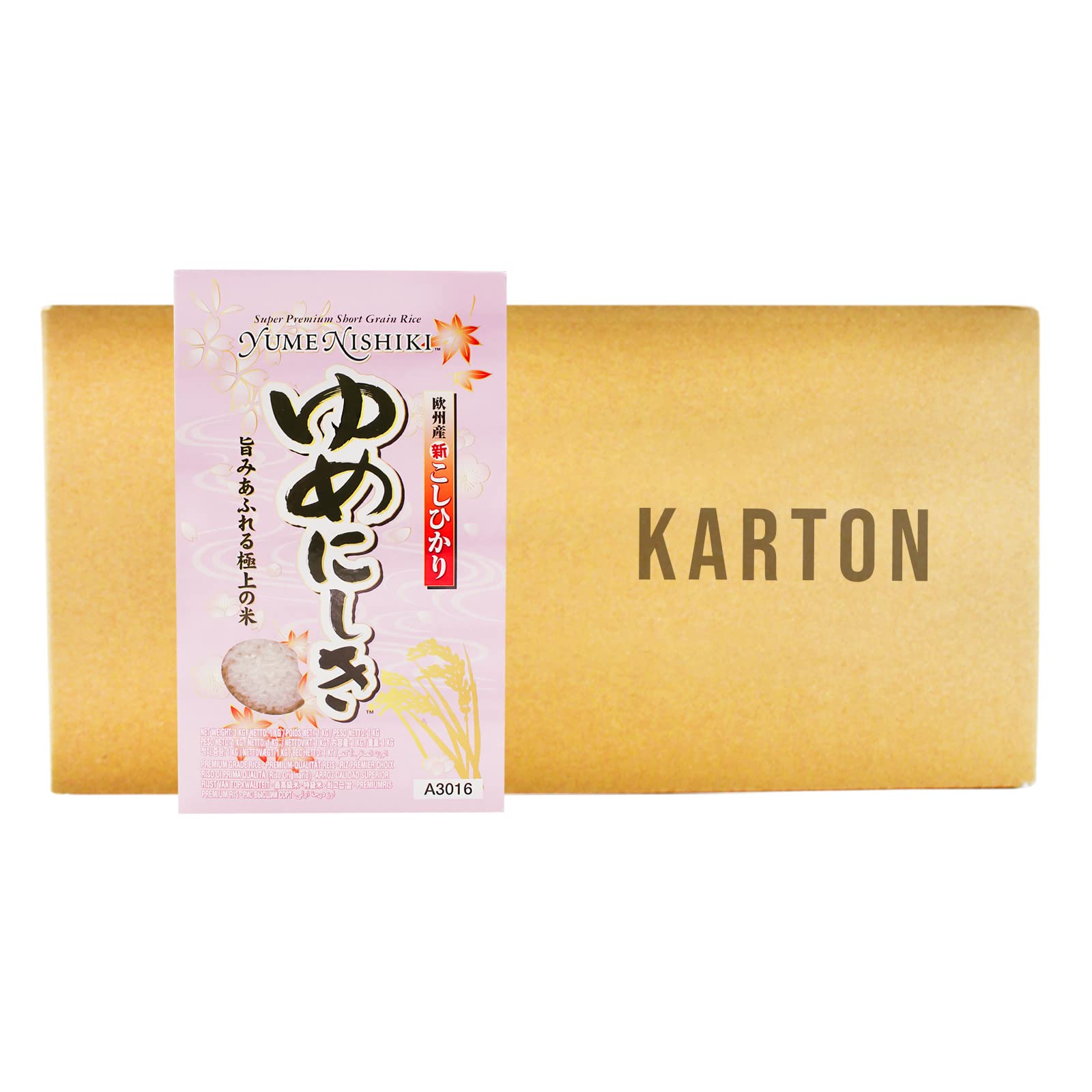 Sparen! 12x1Kg Yume Nishiki Super Premium Rundkorn Reis Sushi Reis