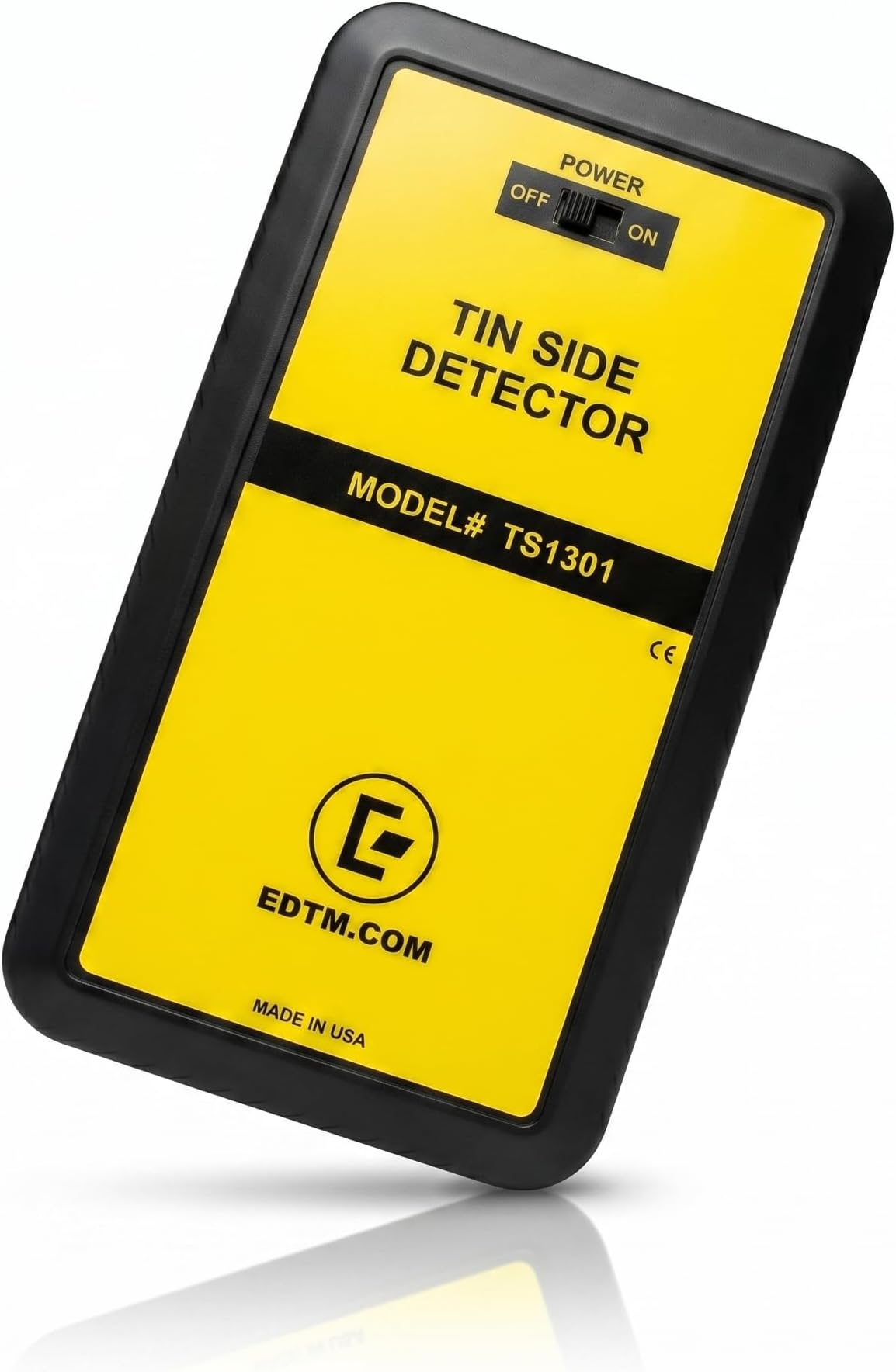 EDTM TS1301 Handheld Tin Side Detector Lamp – Battery-Powered UV Tool for Float, Laminated, Tempered, and Screen-Printed Glass – Durable and Field-Ready - Ideal for Glass Inspection, Made in USA
