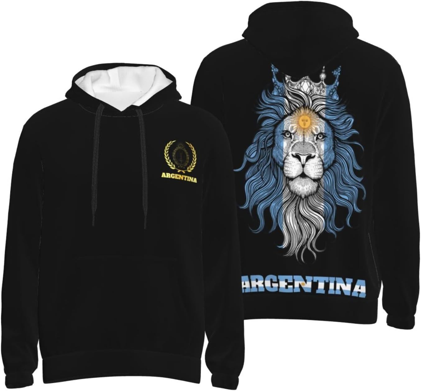 Men's Hoodie Sweatshirt Breathable Drawstring Knitted Hoodies Athletic Pullover Sweater With Big Pockets For Men - Image 3