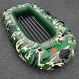 PZJ-Aufblasbares Boot mit Rudern, PVC aufblasbares Marineboot Luftmatratze Heavy Duty 3 Personen Schlauchboot Schlauchboot Fischerboot