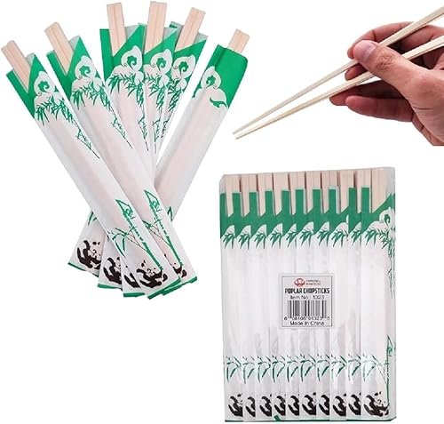 Palillos de madera de abedul (50 pares) Palillos de cocina Palillos resistentes Palillos reutilizables Palillos chinos japoneses Palillos