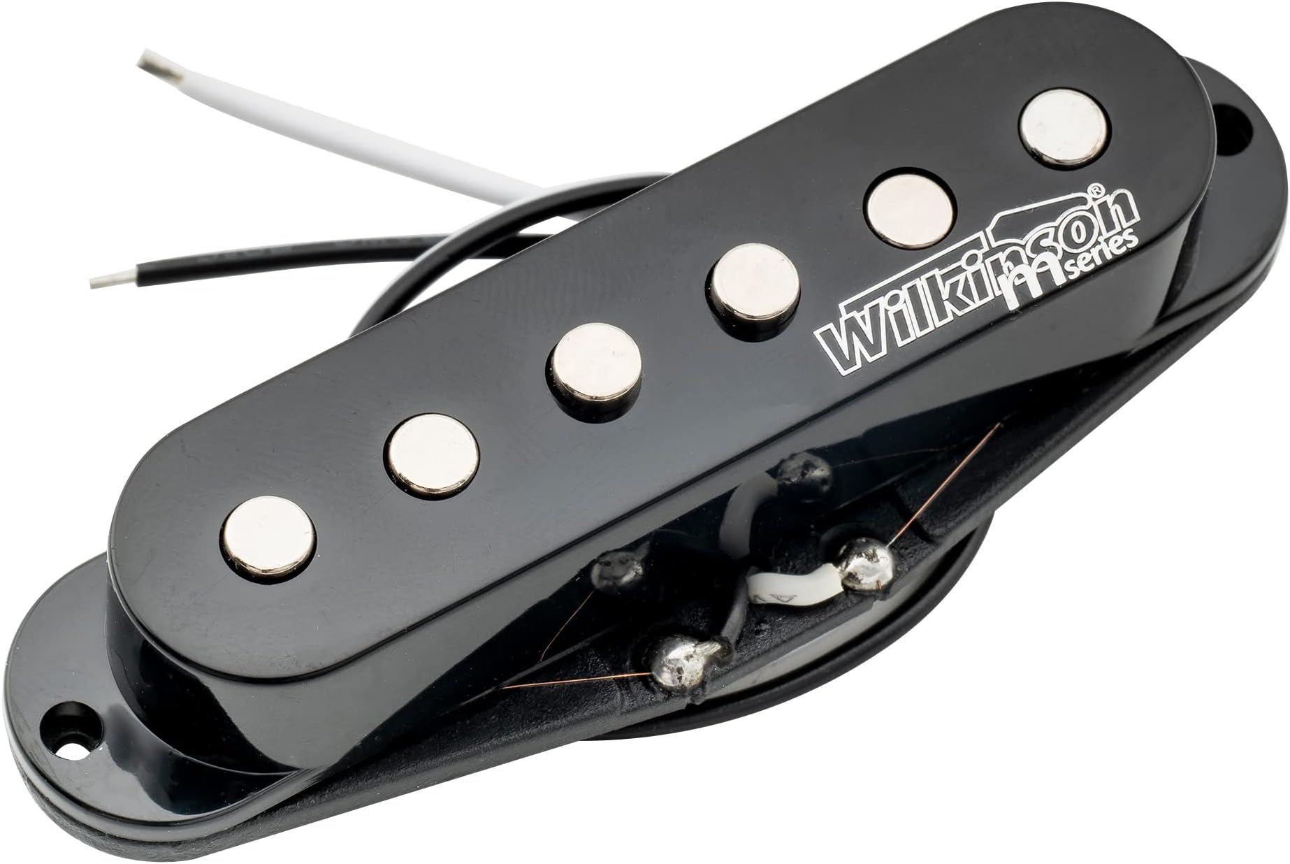 Wilkinson LOW GAUSS Vintage Tone Ceramic Single Coil Pickup for Strat Style Guitar Bridge,Black