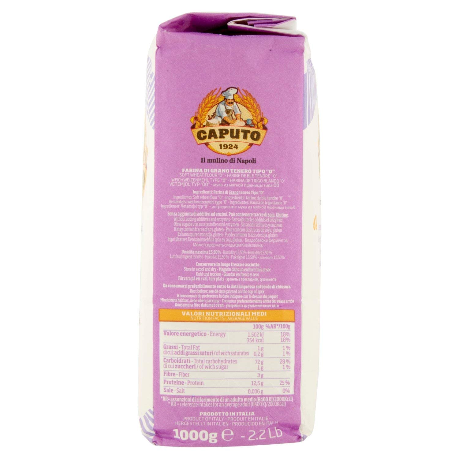 Farina Molino Caputo Nuvola Pizza Napoli - 20 x harina para masa ligera 1 kg 100% natural