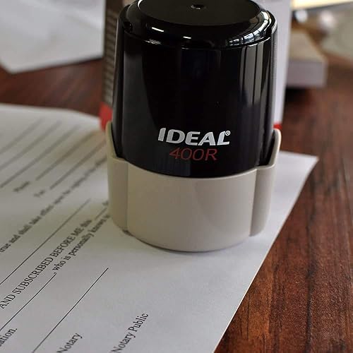 Miniatura 2 de Sello de borde redondo doble con logotipo personalizado, 3 líneas de texto, sello autoentintado, sello personalizado de goma, sellos comerciales