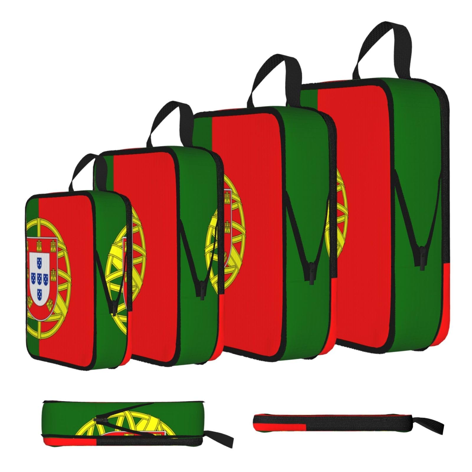 Portuguese flag Compression Packing Cubes 4 Piece Set