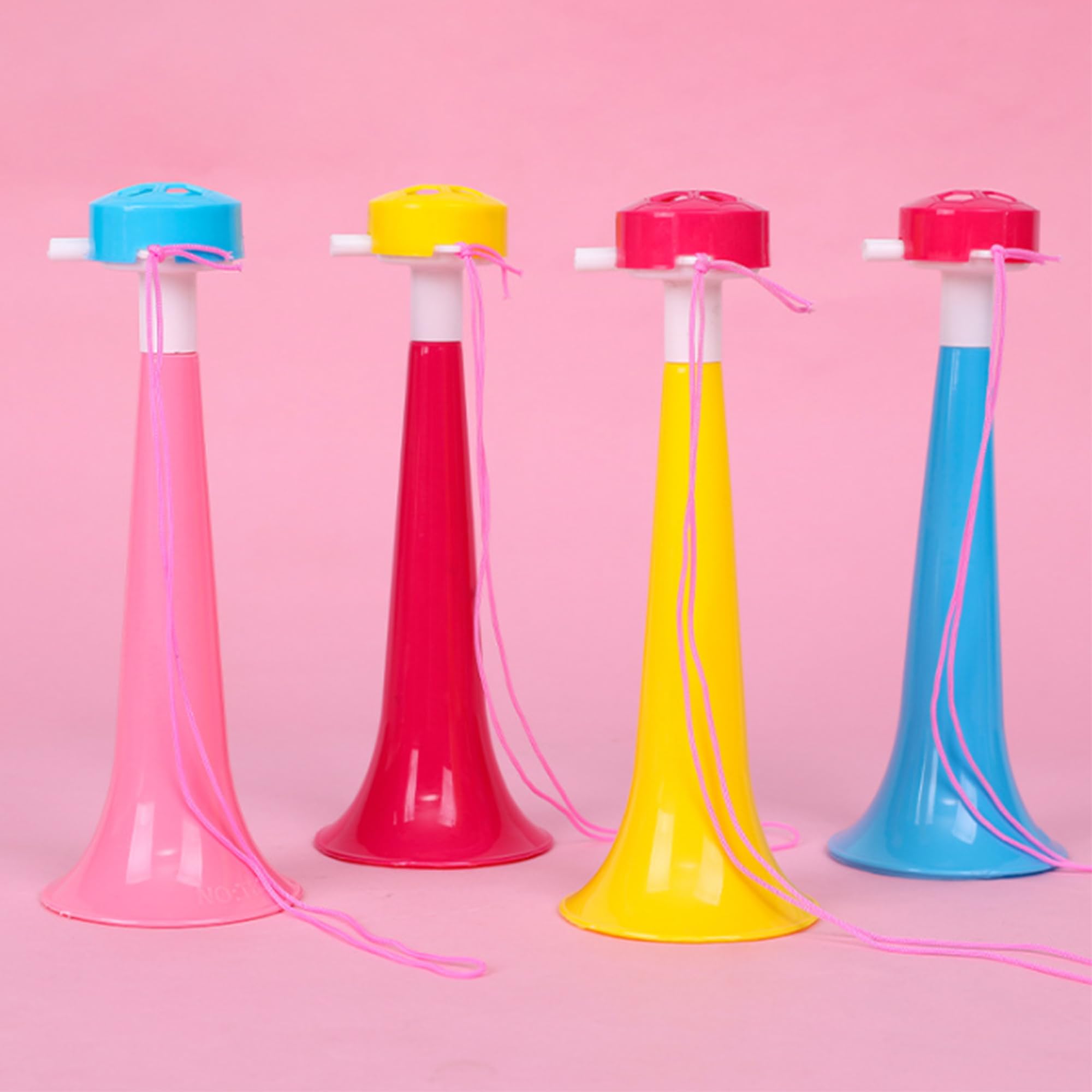4 PCS Vuvuzela Suono Forte Fanfara Calcio Molto Forte Tröte Cheerleading Tromba Krachmacher Horn Suonare Le Trombe Plastica Spettatori Fan Partita Calcio Stadio Tromba