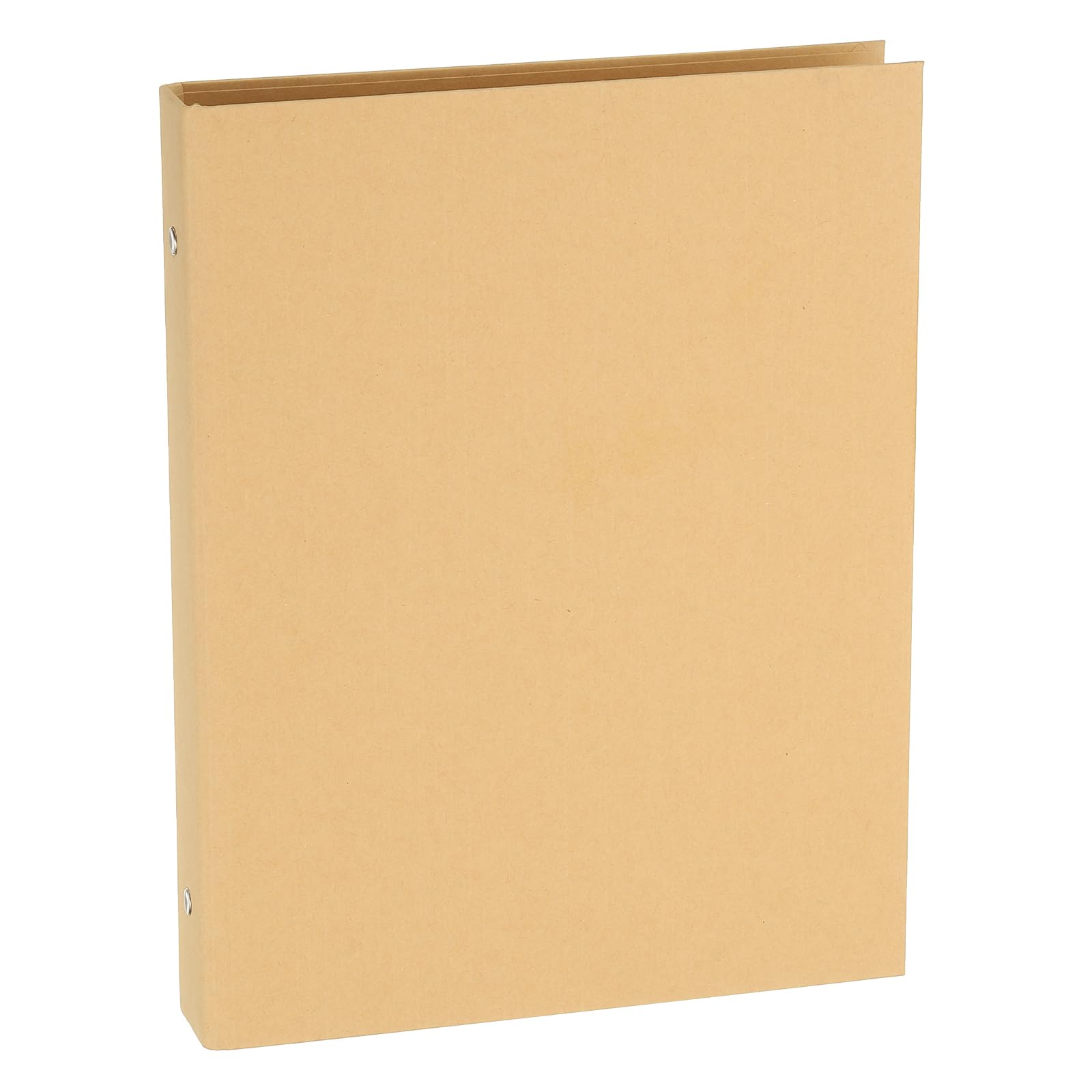 PATIKIL B5 Binder Cover, 9 Round Ring Binder Protector Kraft Paper Binder Shell Hardcover for Meeting Notebook Folder Khaki