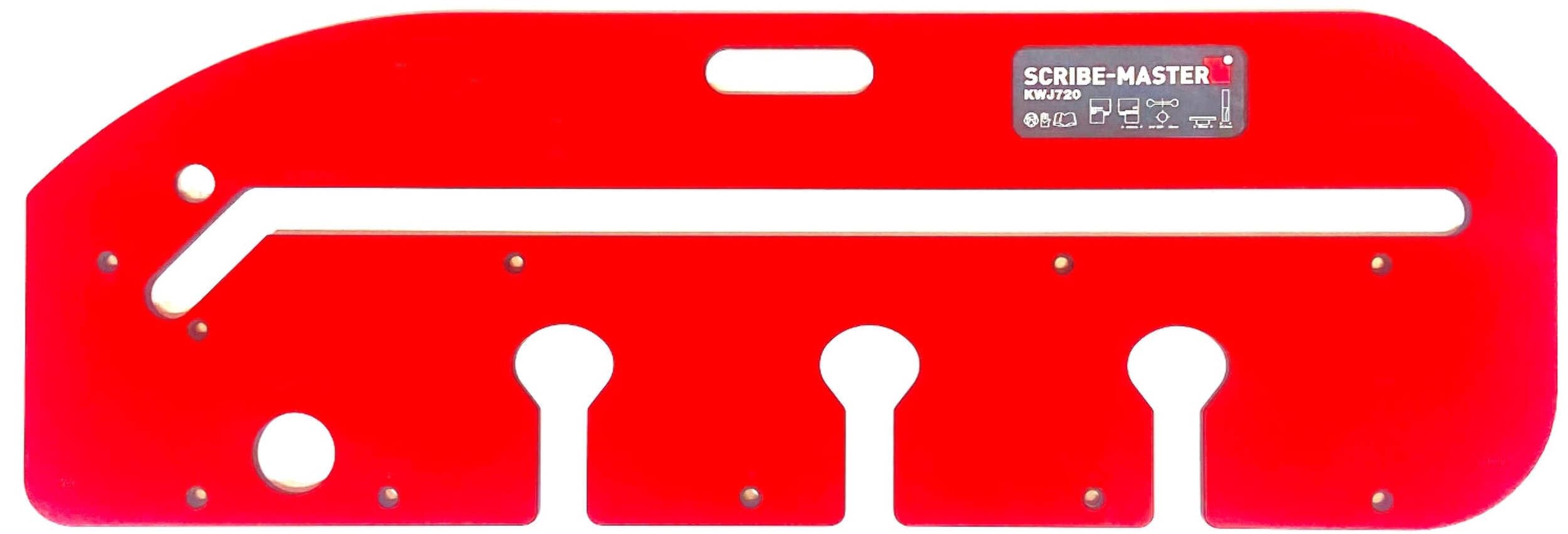 SCRIBE-MASTER Sight Line Worktop Jig | Patented Front Edge Alignment | CNC Precision Kitchen Worktop Jig for Masons Mitre, Corner & Peninsula Joints | Made in UK | Cuts in Under 15 Minutes | KWJ720