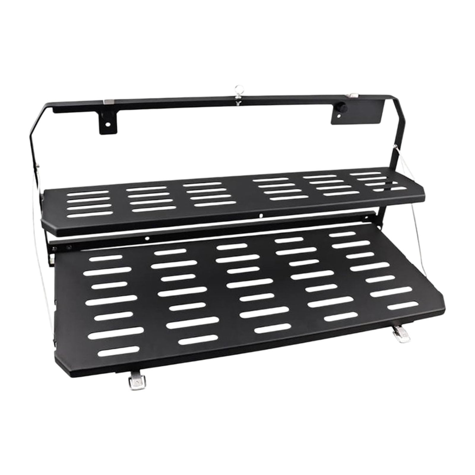 Estante de almacenamiento para puerta trasera de vehículo de carretera que soporta alta capacidad de carga e instalación rápida para viajeros, accesorios SUV