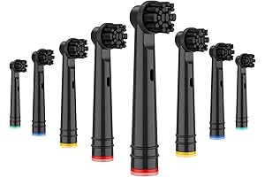 Replacement Electric Toothbrush Heads Charcoal