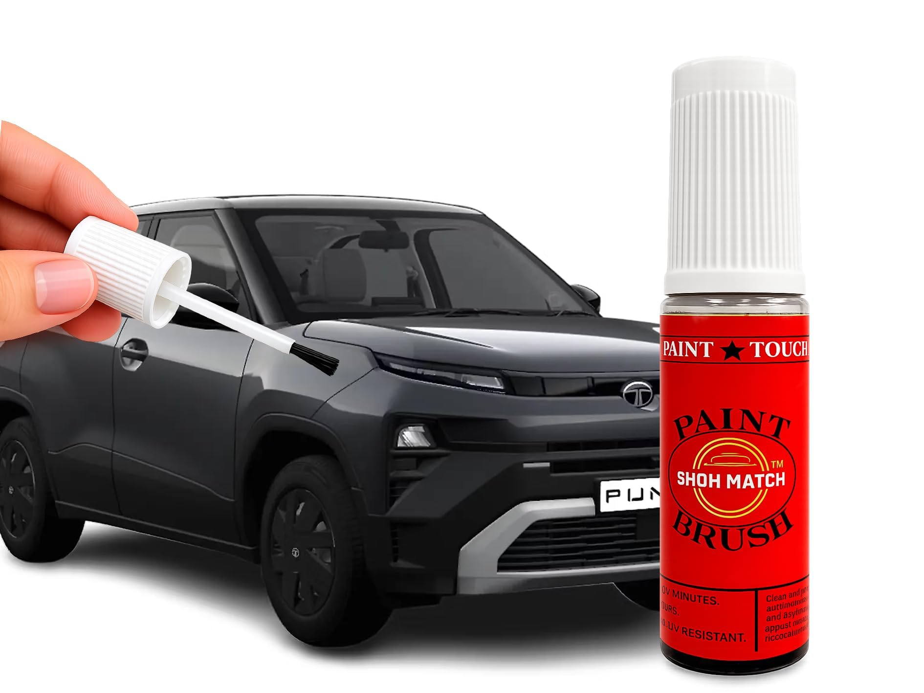Show Match 2K Touch-Up Paint for Tata Punch – Scratch Remover Pen (Multiple Colors) (Daytona Grey)-picture-33