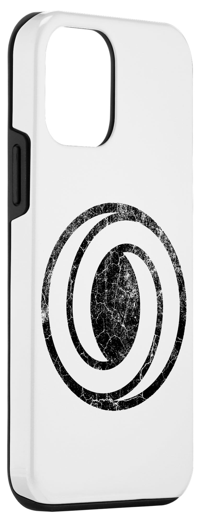 iPhone 12 mini Oasis Network ROSE Crypto Vintage Black & White Case - Image 3