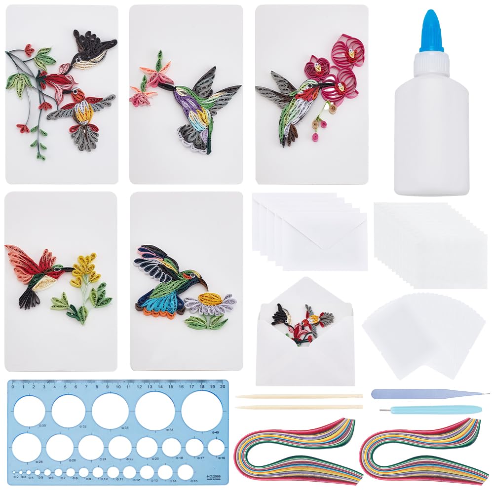Bandes de papier quilling pour créer un tableau de tournesol en salon