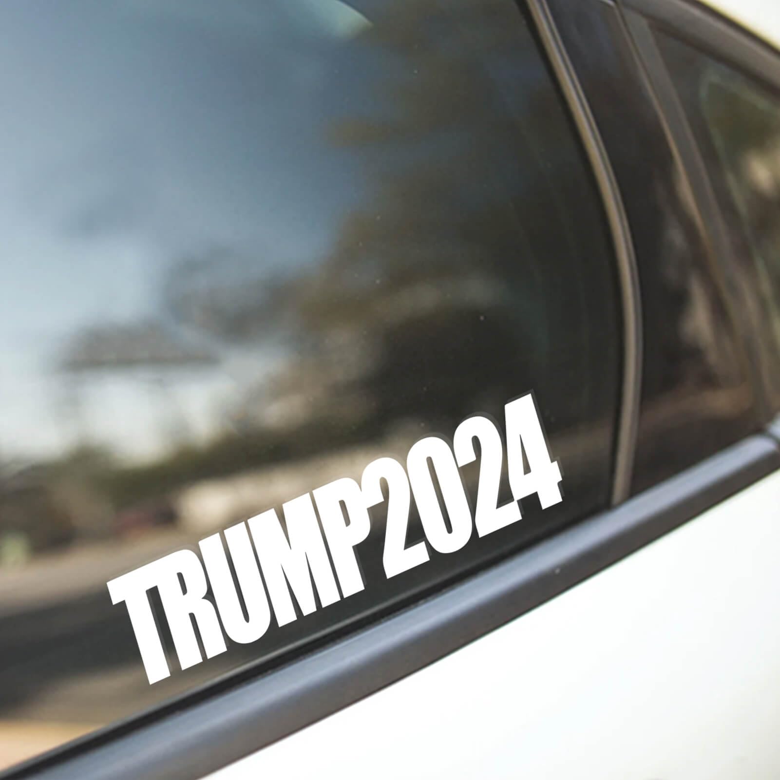 Donald Trump Republican Bumper Stickers For 2024 Presidential Elections, Vibrant Red And Blue American Flag Design – Decals & Accessories For Cars, Trucks, Vehicles | 3 X 10" | 2 Per Pack (Set 1 - Foto 4