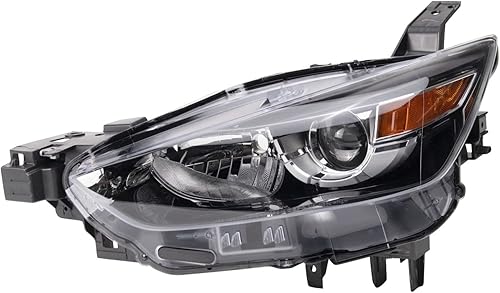 Conjunto de faros delanteros izquierdos, lado del conductor, halógeno, compatible con Mazda CX-3 MA2518173 2016-2021