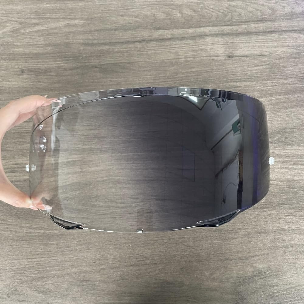 Helmvisier für HJC i90 / i91 HJ-33, Motorradhelm Visier mit UV Schutz, Beschlagfrei Wechselbares Ersatzvisier, Sicher Verriegelbares Schnellwechselvisier