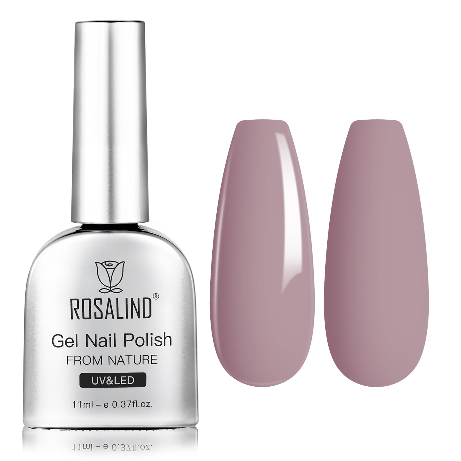 ROSALIND Semi-Permanent Nail Polish, 12 ml Yellow Semi-Permanent Nail Polish, UV/LED Soak Off Spring Summer Nail Polish for DIY Manicure — view 22