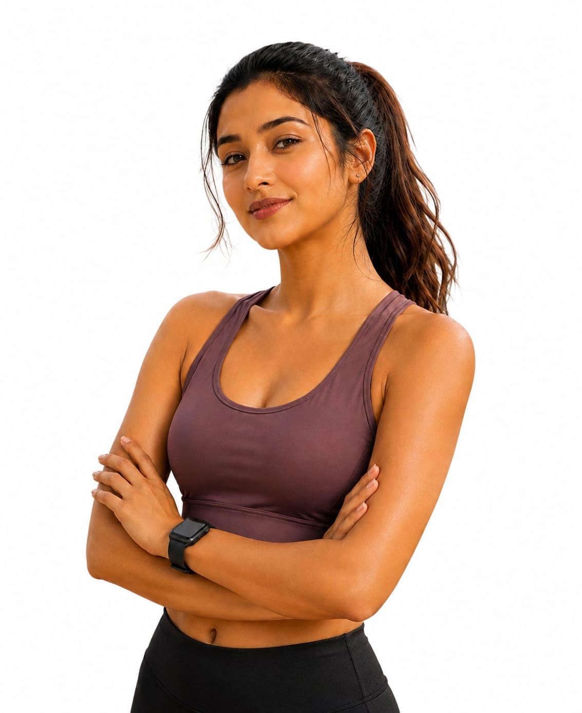 Women's Maroon Racerback Sports Bra-picture-35