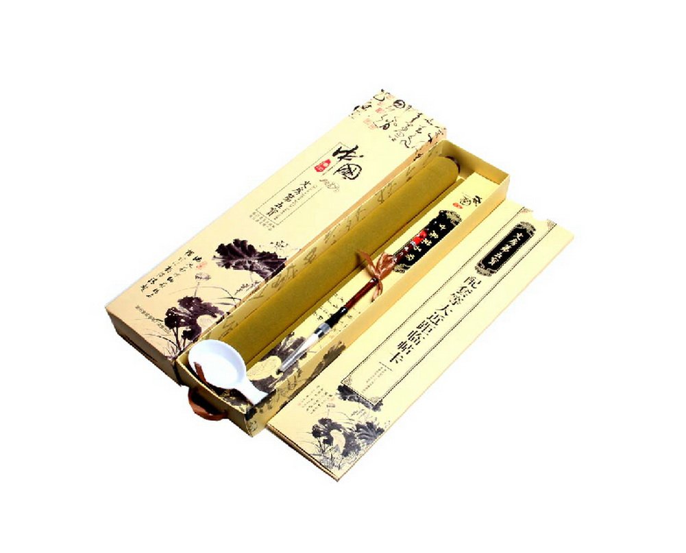 Beginners Calligraphy Set, Water Writing Paper, Brush & Copybook, Random Style