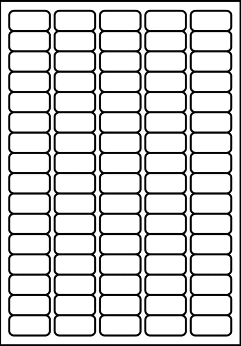 SmithPackaging A4 Self Adhesive Address Labels, 80 Labels Per Sheet, 20 Sheets, 35.6 x 16.9mm, 1600 Labels