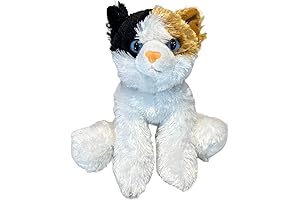 Charming 8-Inch ElaineRen Calico Cat: Lifelike Plush Companion