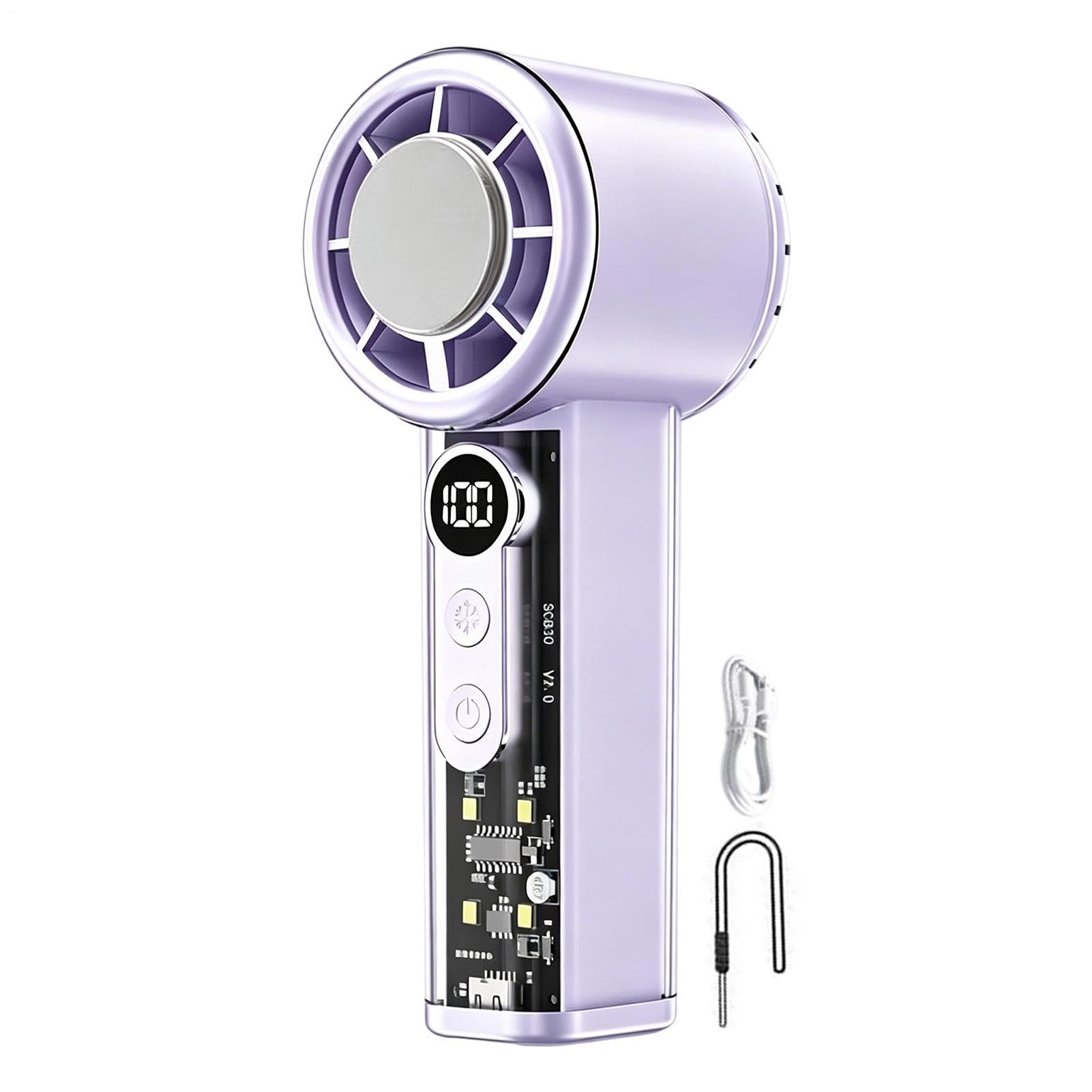 Ventilateur portatif rafraîchissant rechargeable USB pour bureau et camping extérieur