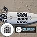 Ho Stevie! Front Traction Pad for Surfboards and Skimboards [Choose Color] (Black with White Palm Trees)