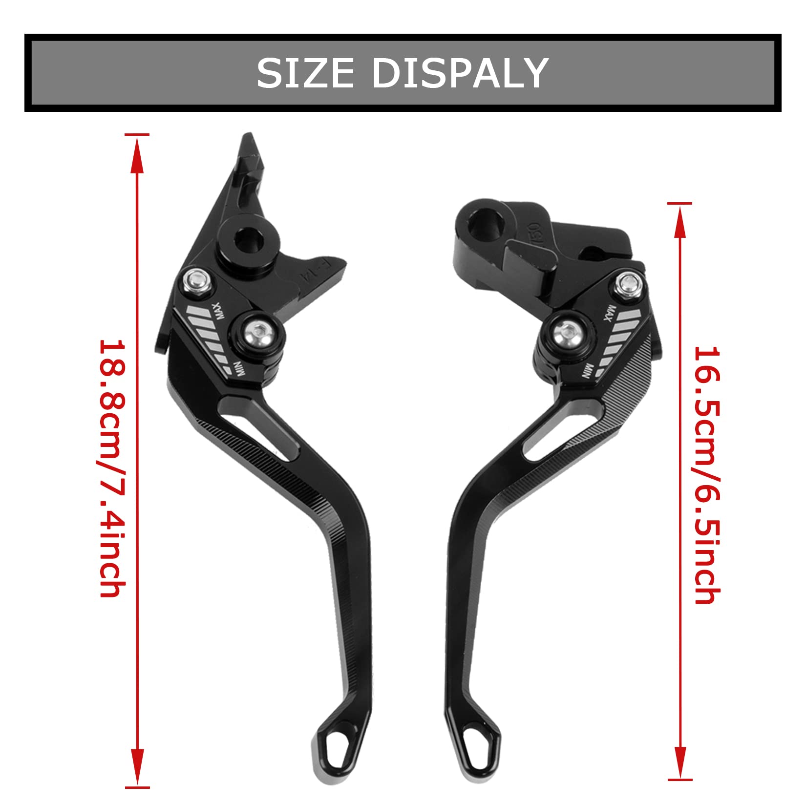 PSLER 5D Rauten-Bremskupplungshebel passend Kawasaki Z750 2004-2006