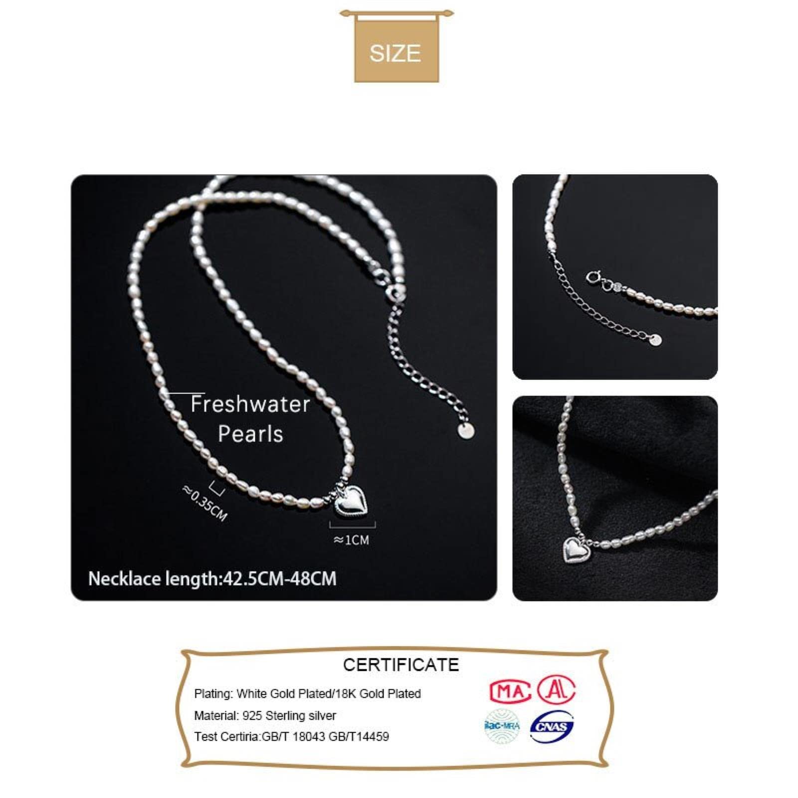 Collar con Colgante De Corazón Romántico De Plata De Ley 925 Auténtica para Mujer, Boda, Cumpleaños, Regalo De Joyería S925