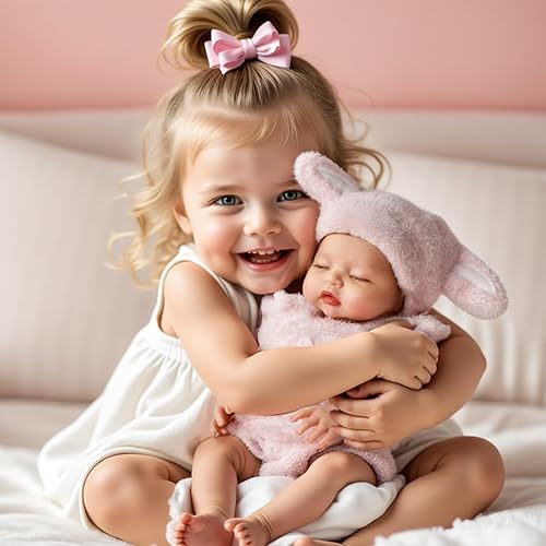 Miniatura 6 de BABESIDE Muñeca bebé de silicona  16 pulgadas (peso 4.9 libras) Muñecas de bebé Reborn de silicona de cuerpo completo de silicona platino ponderada