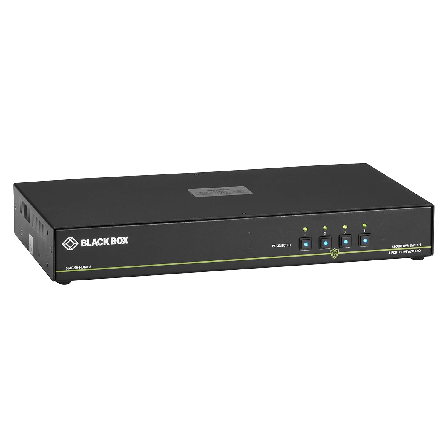 Black Box Secure KVM switch, NIAP 3.0 certified 4port, single