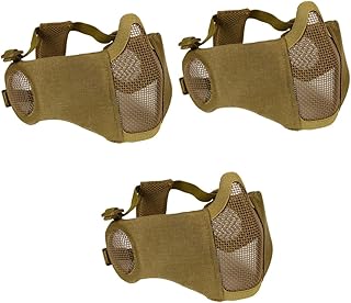 Toddmomy Máscara De Proteção Máscara De Proteção 3Pcs Máscara Máscara Meia Máscara Máscara Protetora Aba Da Máscara Máscara Militar Máscara Militar