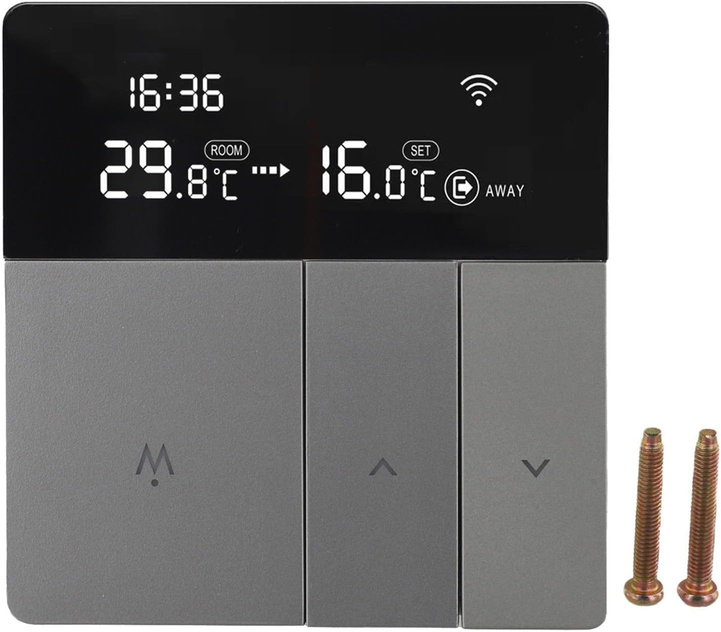 Smart WiFi Thermostat Controller for Tuya Home System Electric Floor Heating Gas Water Boiler Temperature Regulator with Remote Access Voice Control(3A)