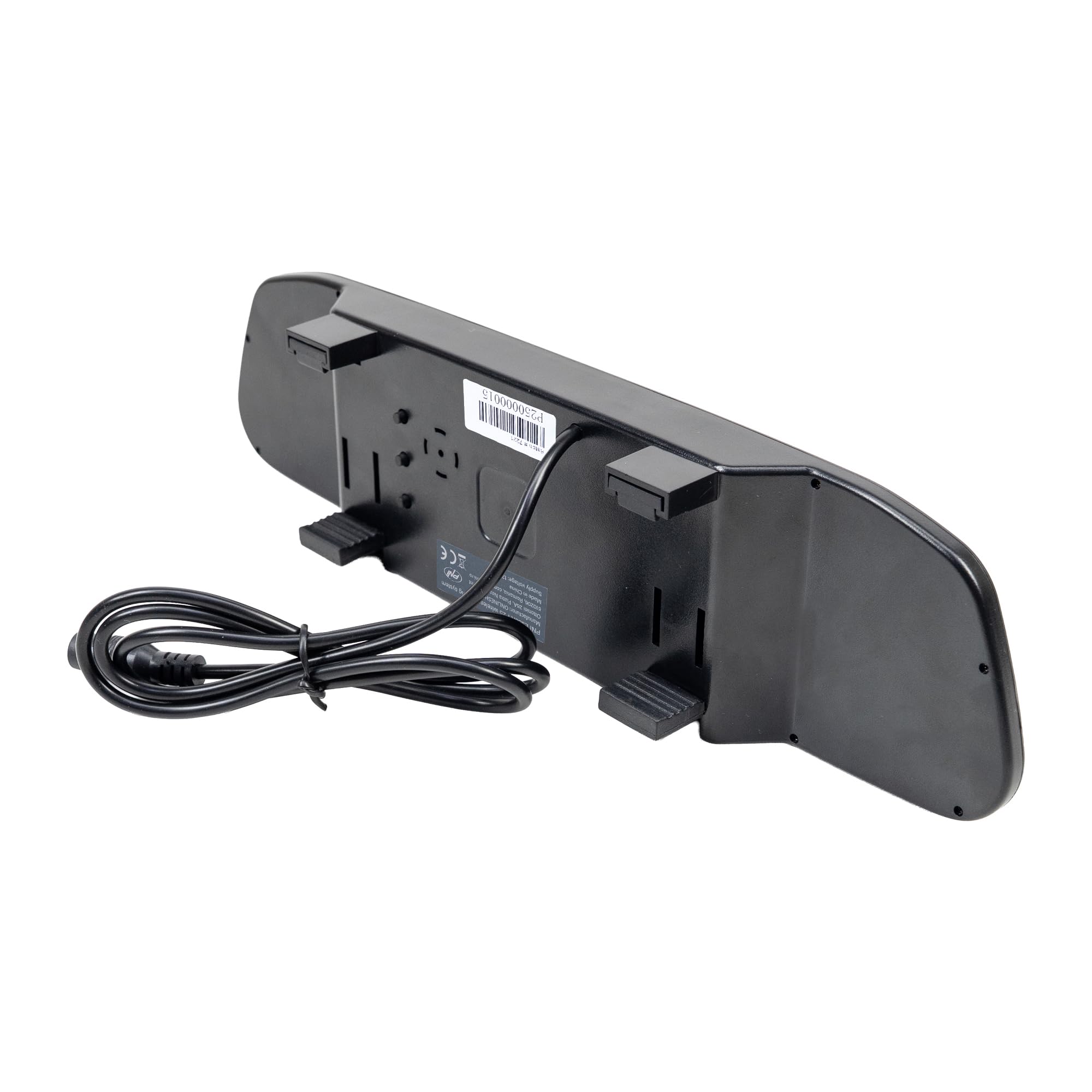 Système de stationnement sans Fil PNI Escort P25 avec écran LCD intégré de 4,3 Pouces dans Le rétroviseur et caméra de recul avec Support de Plaque d'immatriculation, résolution 480p et Angle de