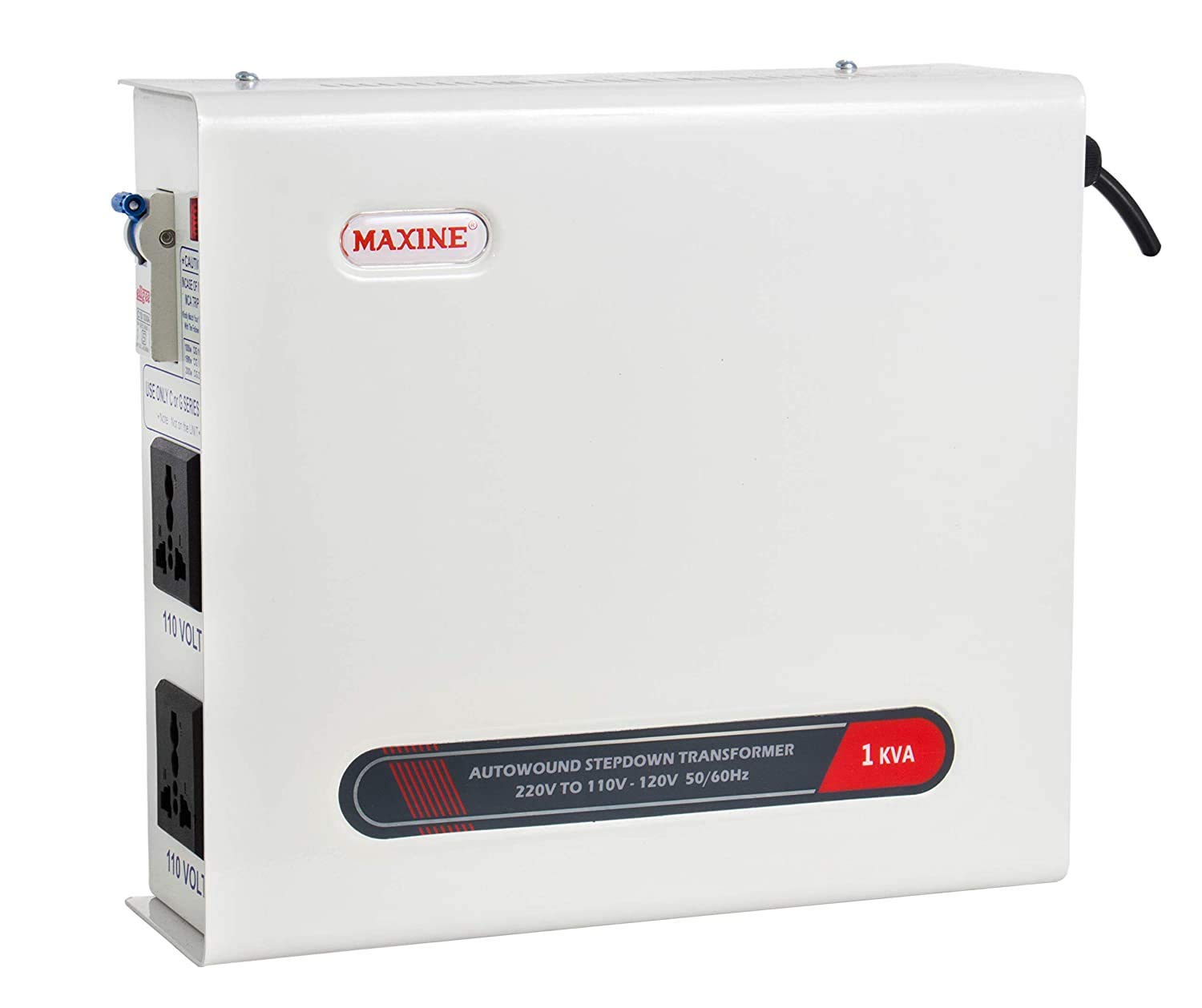 Maxine 1000 Watts 1 Kva Auto Wound Voltage Converter 220 V to 110 V Step Down Toroidial Transformer (White)-picture-10