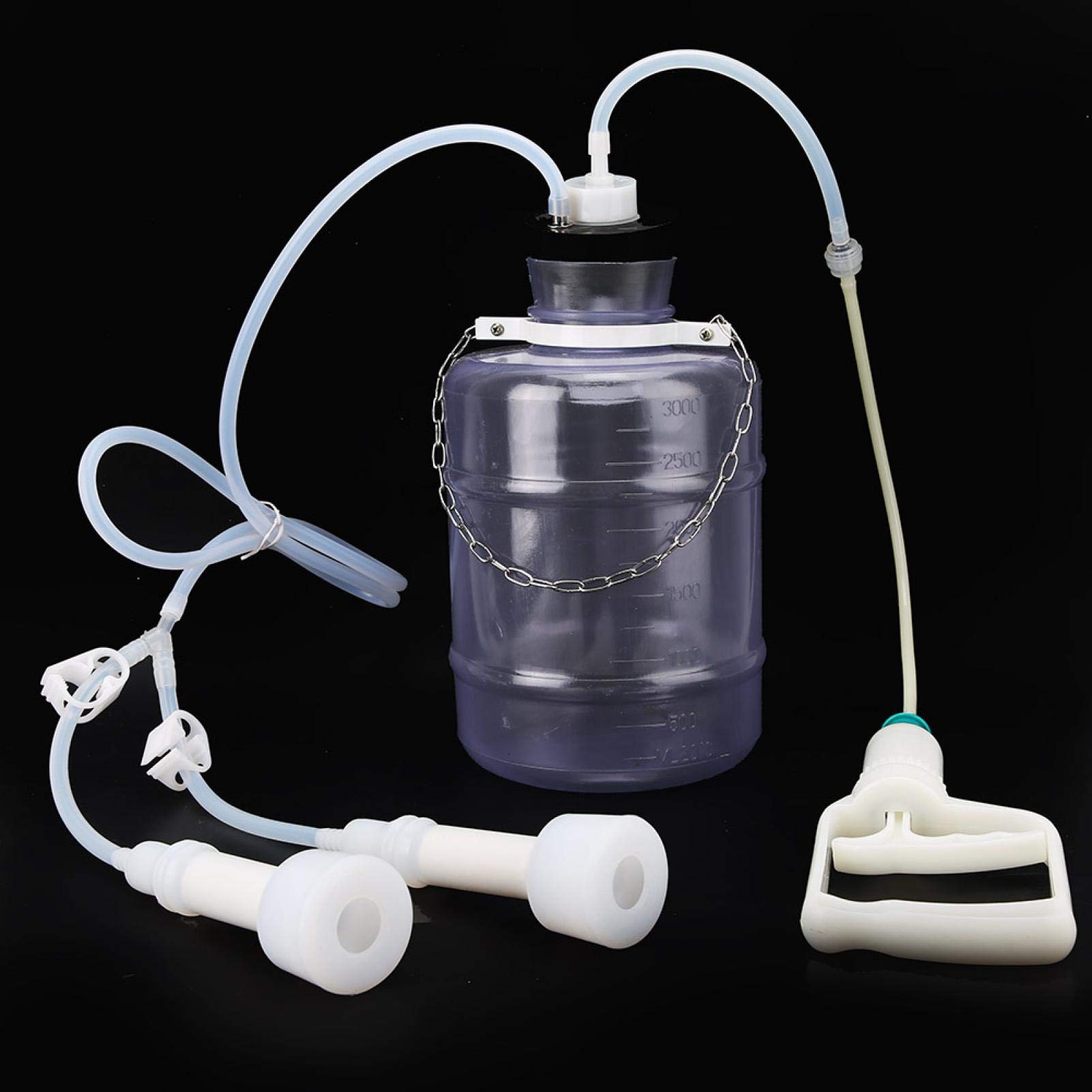 Milking Kit, 3L Practical Goat Milking Machine Professional Plastic for Cow for Manual Milker for Milking Machine for Goat(For sheep, black)