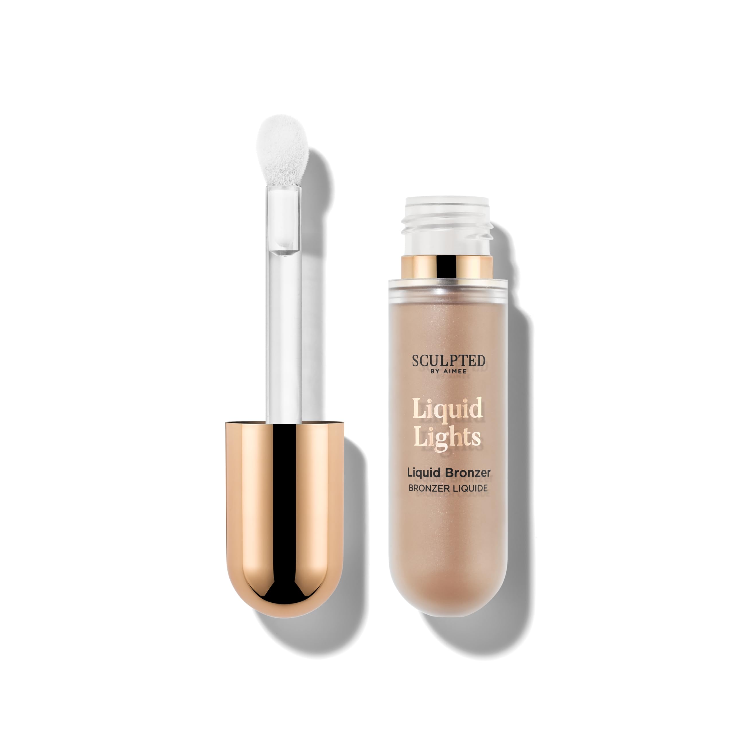 Liquid Lights Bronzer from Sculpted by Aimee (Light Bronze), 20g Vegan Matte Bronzer for Sculpting and Definition