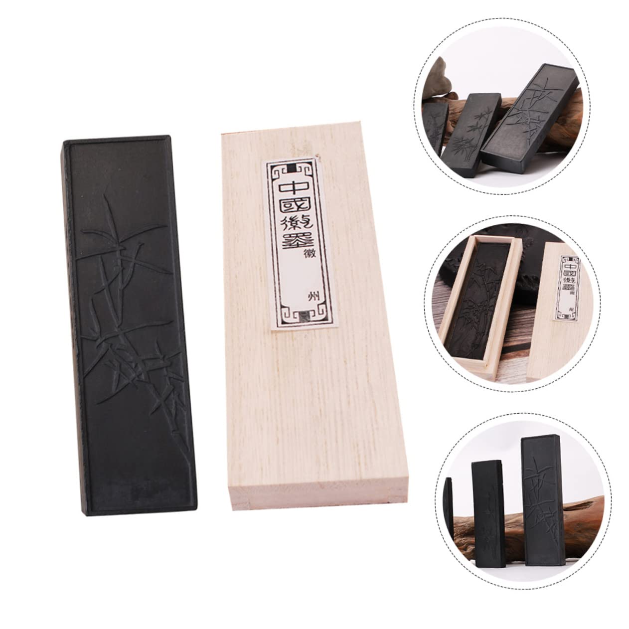 TEHAUX 3ensembles Encre Chinoise Bloc Avec Boîte Pour Et Peinture Outil Pour Débutants Et Artistes